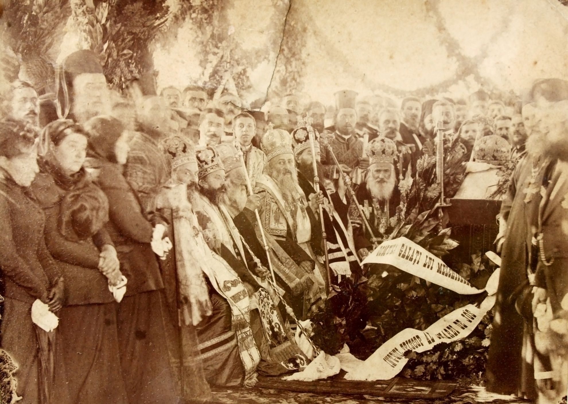 Inmormantarea episcopului Melchisedec al Romanului (mai 1892)