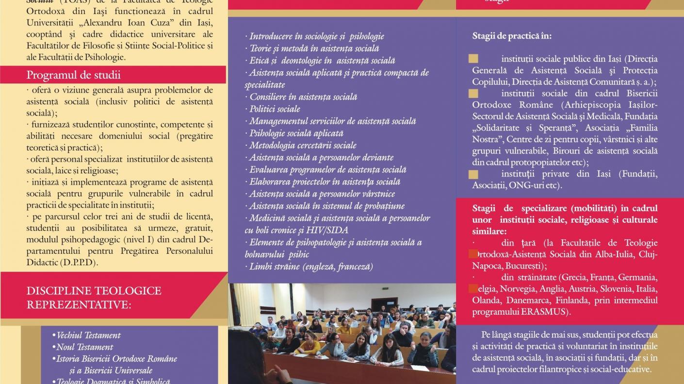 Admitere La Facultatea De Teologie OrtodoxÄƒ Dumitru StÄƒniloae IaÈ™i Specializarea Teologie OrtodoxÄƒ AsistenÈ›Äƒ SocialÄƒ Arhiepiscopia Romanului Si Bacaului