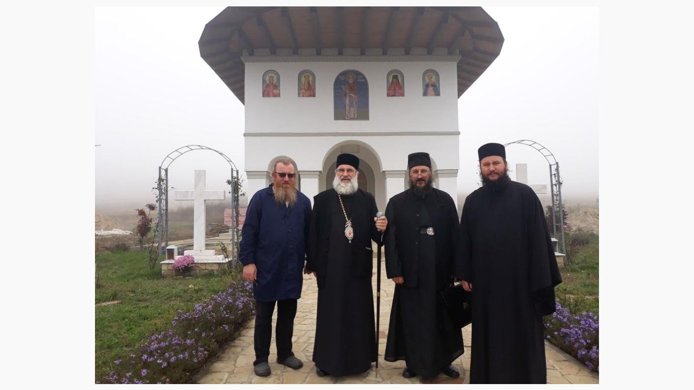 La biserica nouă a Mănăstirii Calapodești