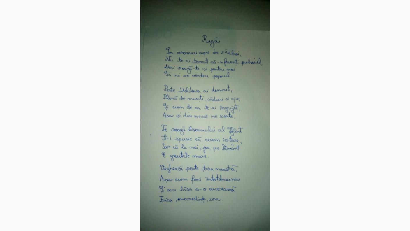 Poezie scrisă de Ariadna pentru ziua hramului asociației
