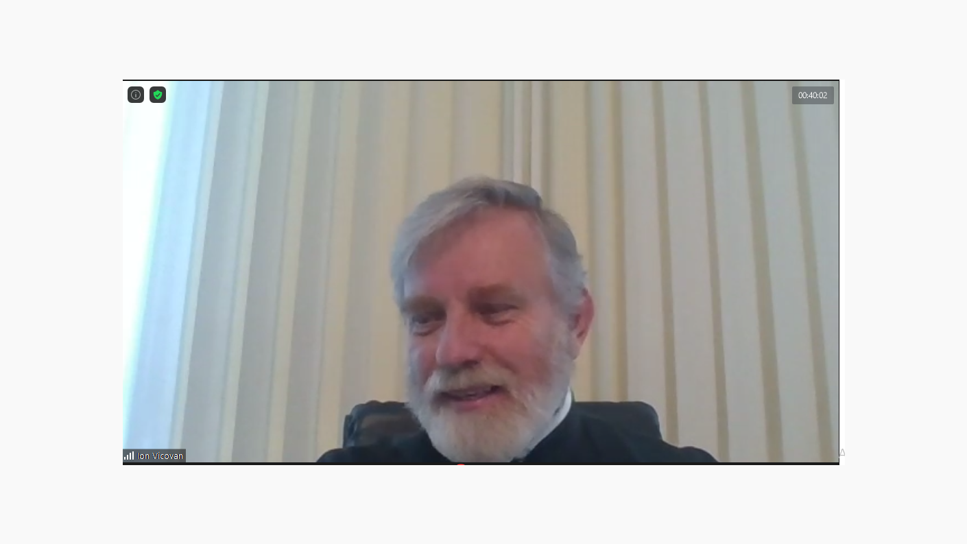 Pr. Prof. Ion Vicovan, Decan al Facultății de Teologie Ortodoxă din Iași, cuvântul de bun venit, in calitate de coorganizator