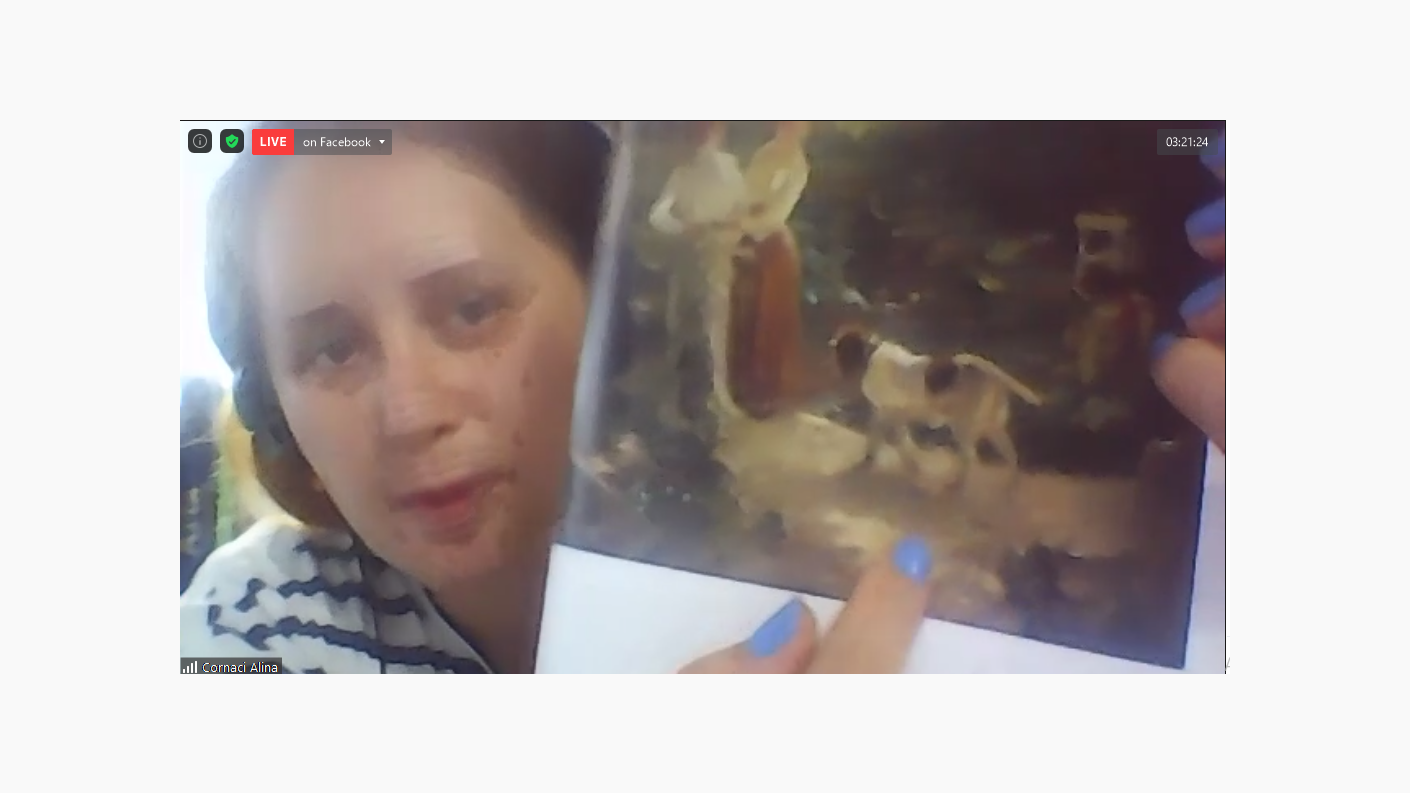 Prof. Alina Piștea - coordonator al Atelierului de pictură și desen