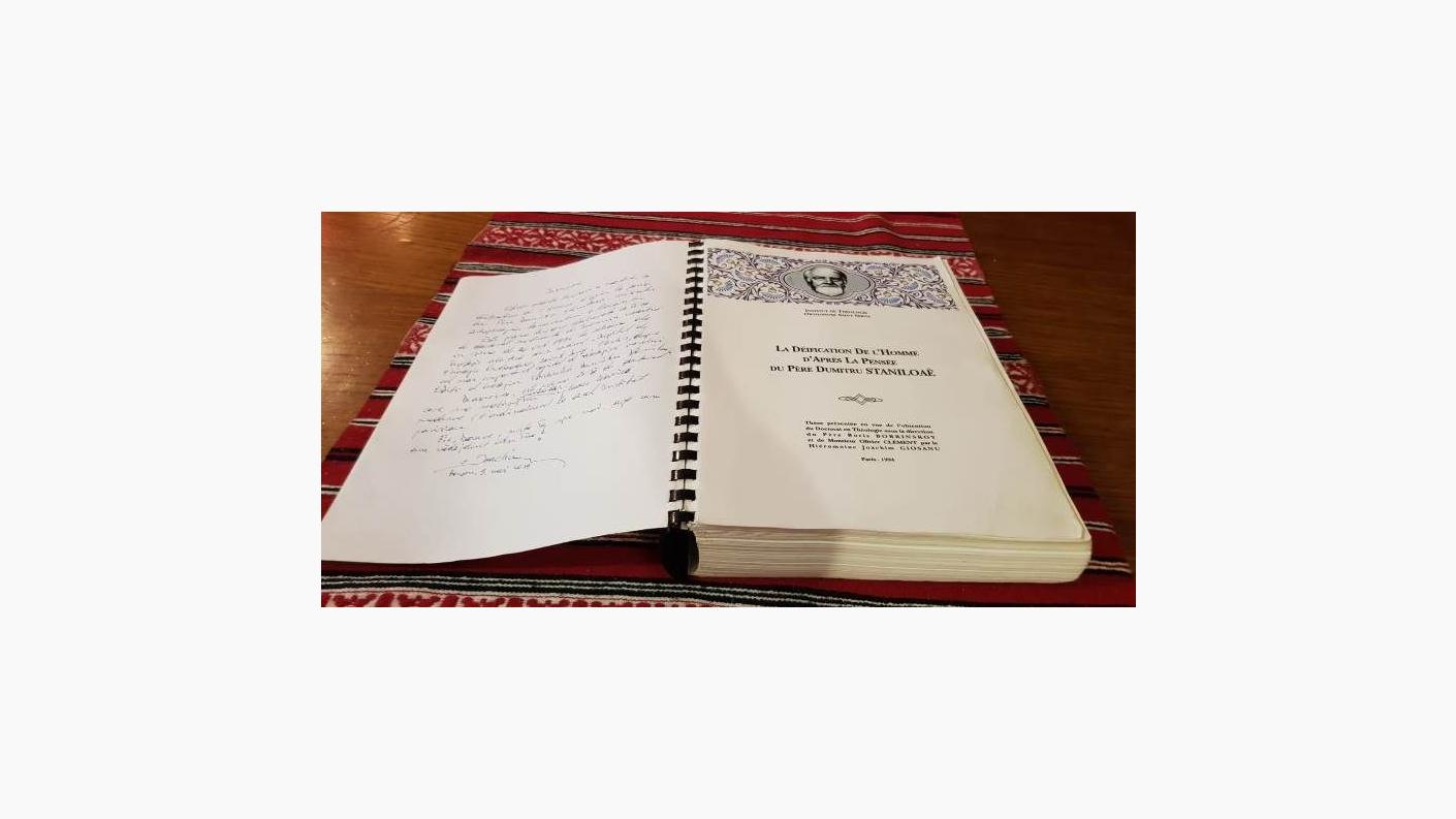 prima lucrare de doctorat despre opera părintelui Dumitru Stăniloae