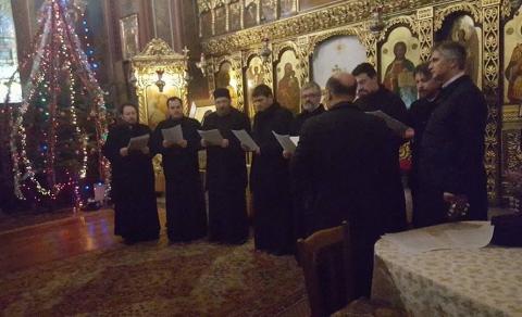 Preoți colindători la Biserica "Sf. Gheorghe"